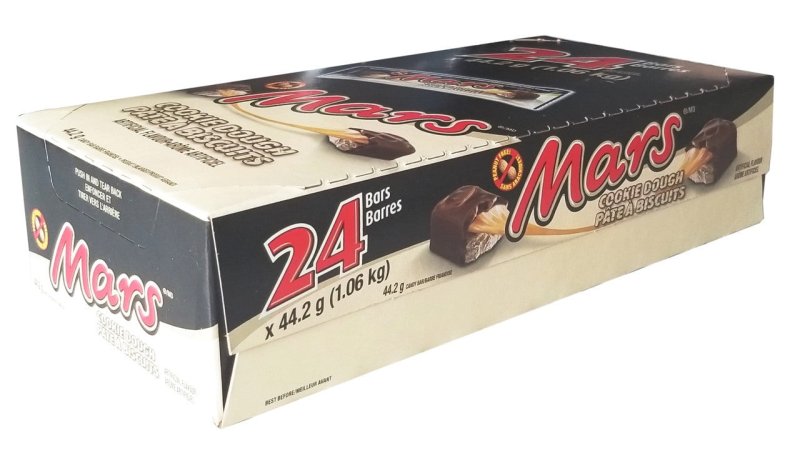 MARS COOKIE DOUGH CHOCOLATE BARS 24 PACK X 44.2G 1 BOX 1.06KG