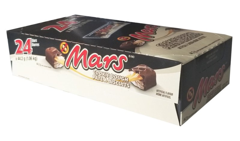 MARS COOKIE DOUGH CHOCOLATE BARS 24 PACK X 44.2G 1 BOX 1.06KG