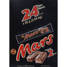 MARS 2-PIECE KING SIZE CHOCOLATE BARS 85G 24-COUNT