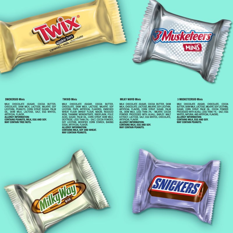 MARS EASTER CHOCOLATE CANDY ASSORTMENT WITH SNICKERS, TWIX, MILKY WAY & 3 MUSKETEERS - 70 PIECES