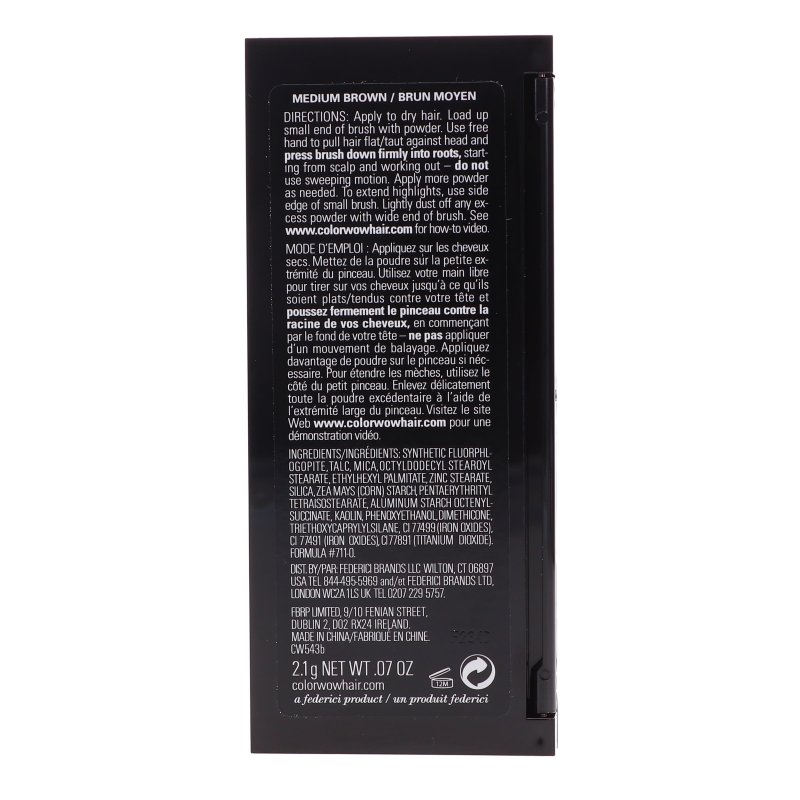 COLOR WOW ROOT COVER UP MEDIUM BROWN 0.07 OZ FOR HAIR TOUCH-UPS