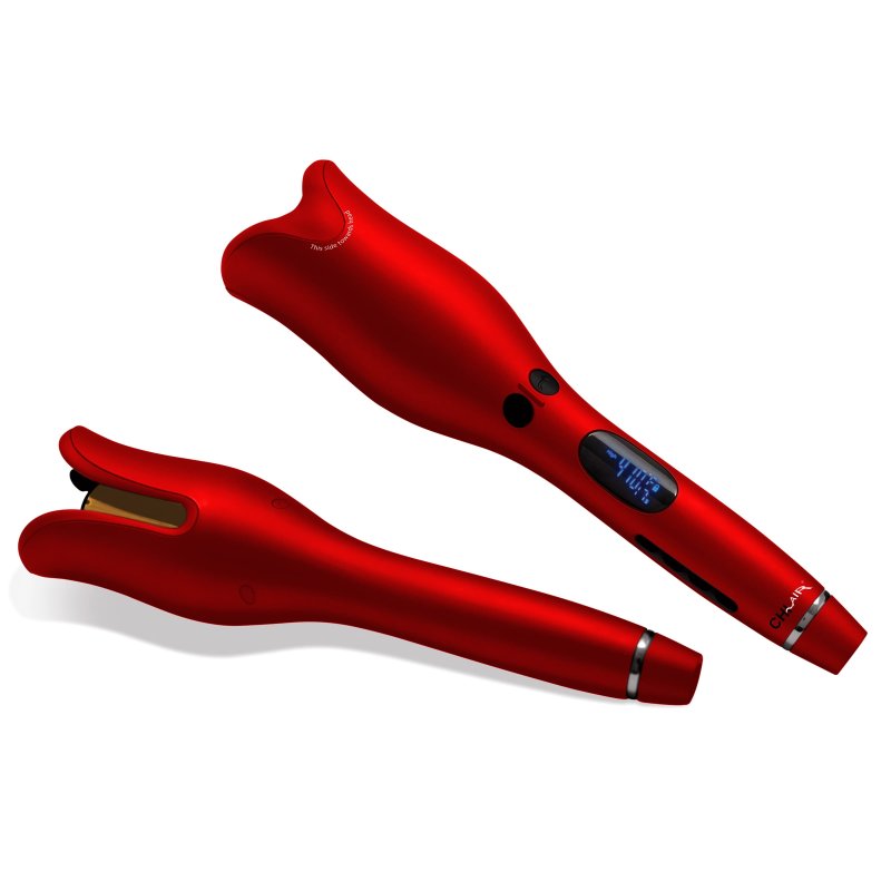 CHI SPIN N CURL CERAMIC 1 INCH ROTATING CURLER RUBY RED