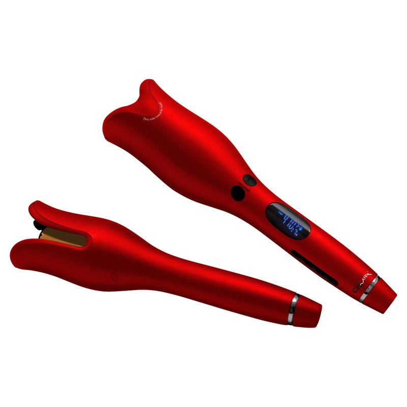 CHI SPIN N CURL CERAMIC 1 INCH ROTATING CURLER RUBY RED