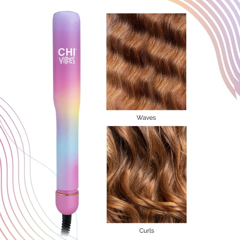 CHI VIBES WAVE ON MULTIFUNCTIONAL WAVER IRON - ALL-IN-ONE STYLING TOOL FOR PERFECT WAVES