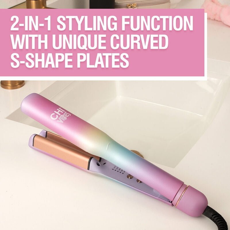 CHI VIBES WAVE ON MULTIFUNCTIONAL WAVER IRON - ALL-IN-ONE STYLING TOOL FOR PERFECT WAVES