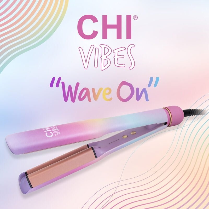 CHI VIBES WAVE ON MULTIFUNCTIONAL WAVER IRON - ALL-IN-ONE STYLING TOOL FOR PERFECT WAVES