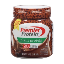 PREMIER PROTEIN PLANT PROTEIN POWDER CHOCOLATE 19.7 OZ - 2X SERVING SIZE 25G