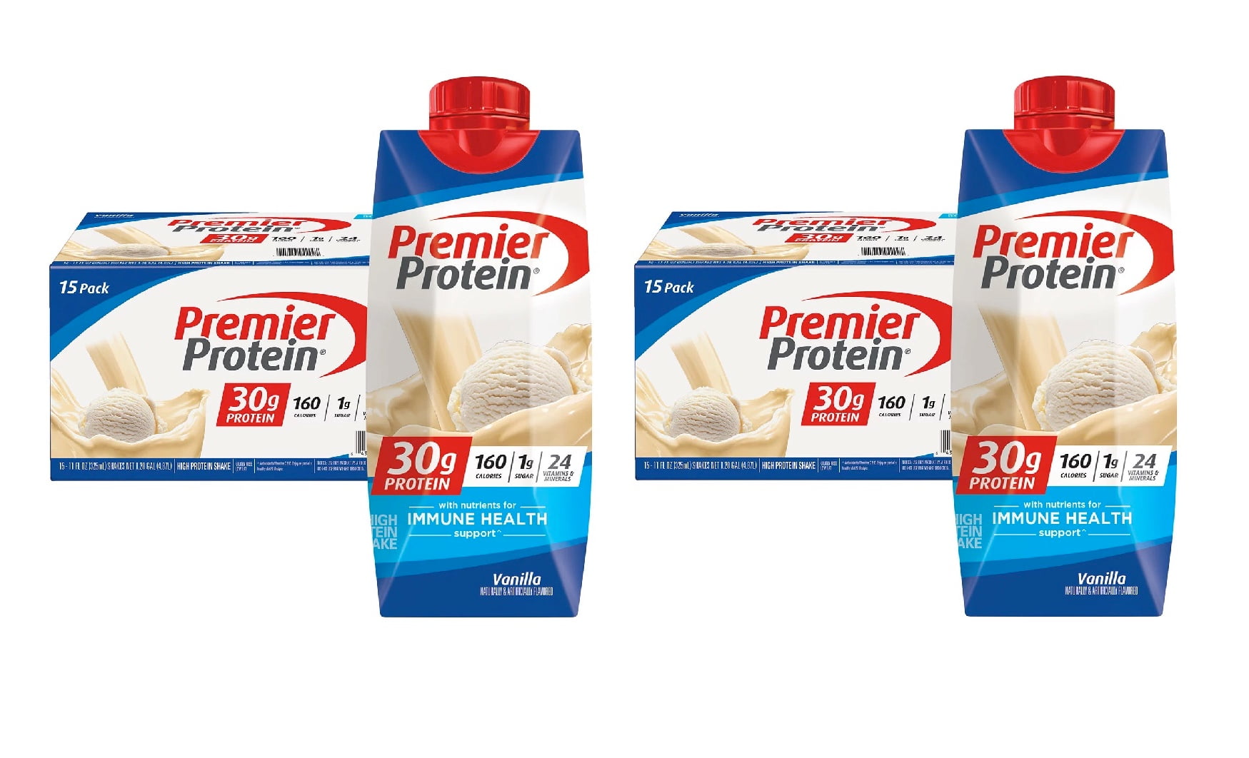 PREMIER PROTEIN VANILLA HIGH PROTEIN SHAKE 11 FL OZ 15 PK 2PK
