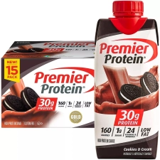 PREMIER PROTEIN COOKIES AND CREAM HIGH PROTEIN SHAKE 11 FL OZ 15 PACK