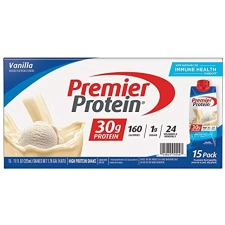 PREMIER PROTEIN VANILLA HIGH PROTEIN SHAKE 165 FL OZ 15 COUNT