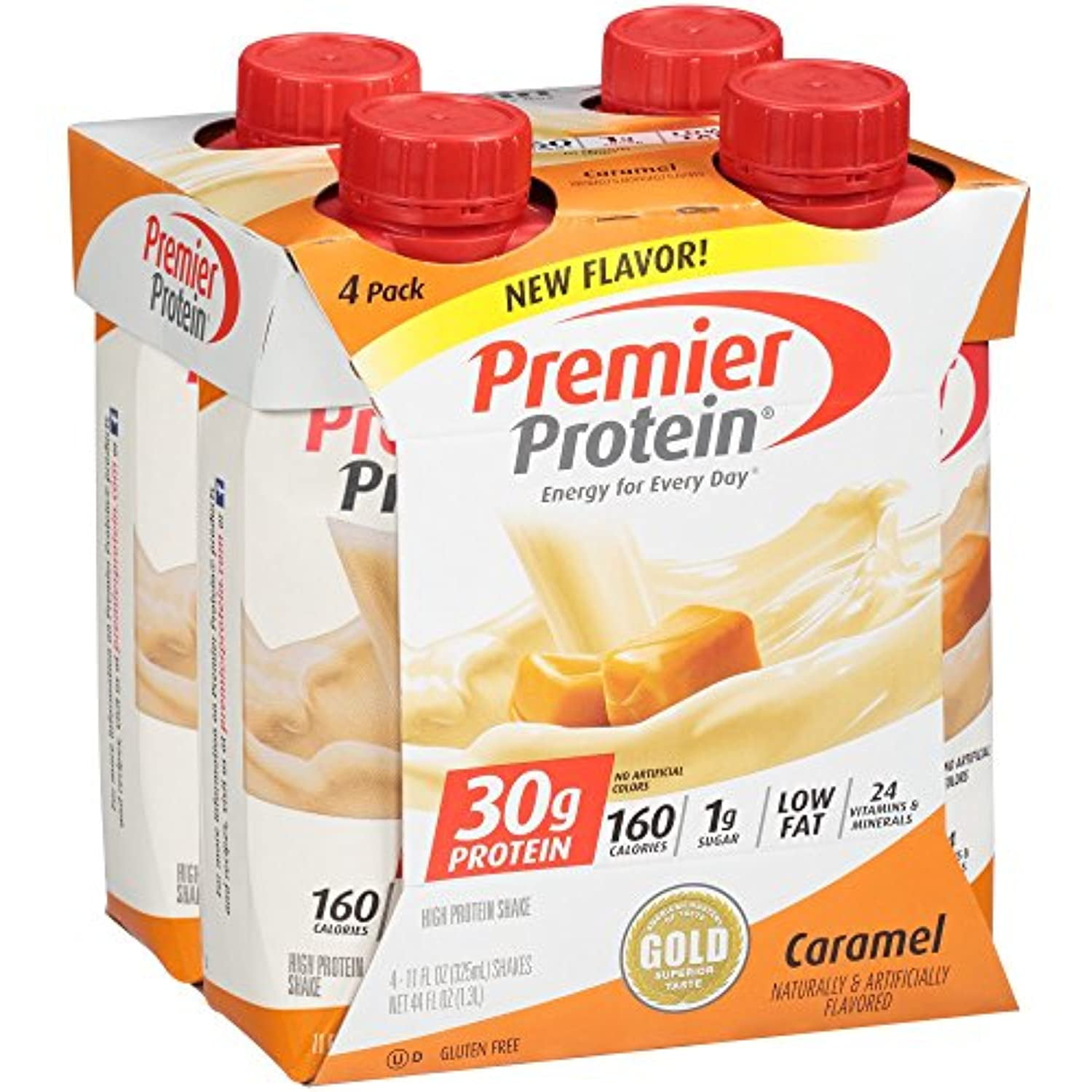 PREMIER PROTEIN CARAMEL 30G SHAKES 11OZ 4 PACK