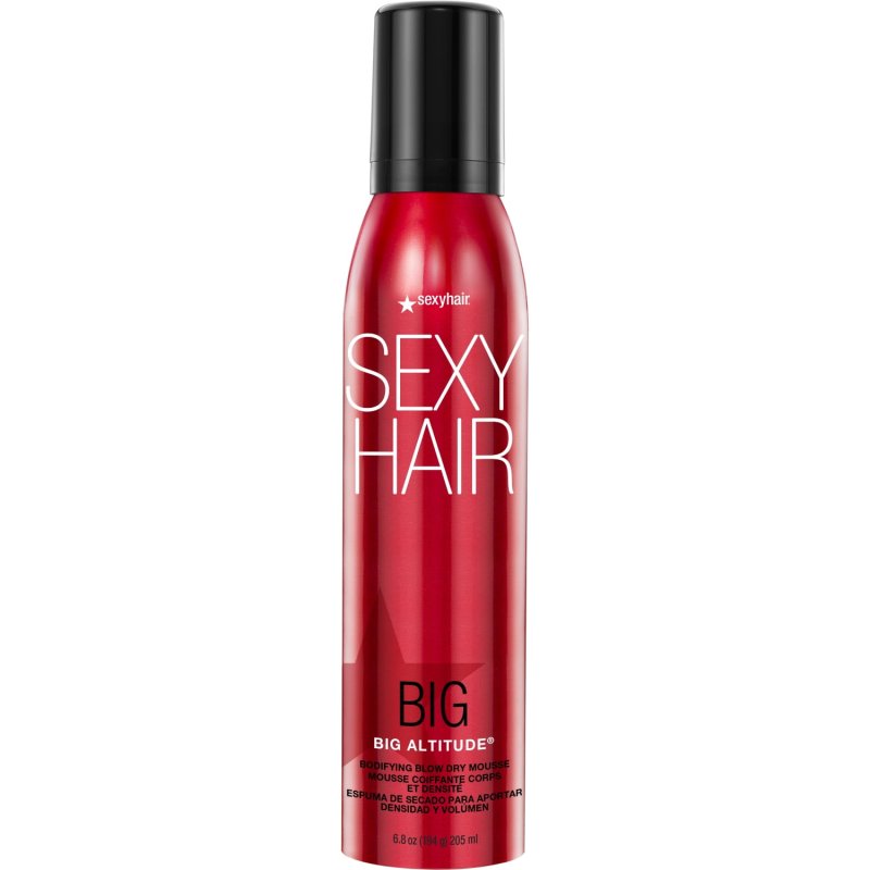SEXY HAIR BIG ALTITUDE BODIFYING BLOW DRY MOUSSE 6.8 OZ FOR VOLUMINOUS HAIRSTYLES