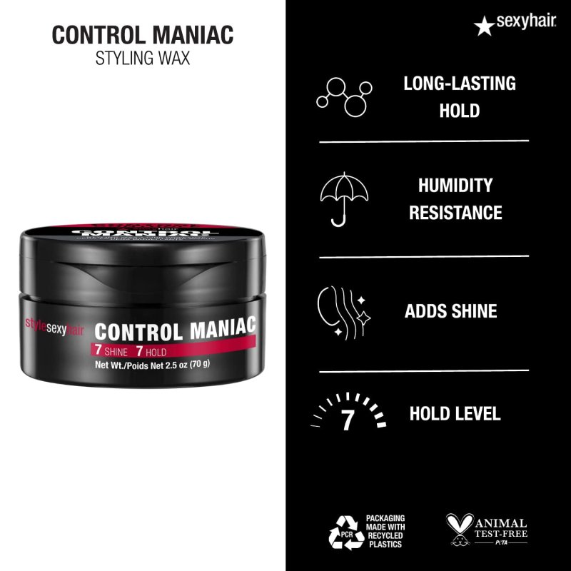SEXY HAIR CONTROL MANIAC STYLING WAX 2.5 OZ - HAIRCARE PRODUCT