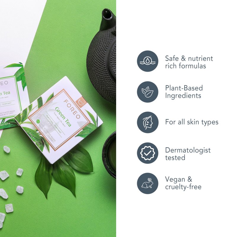 FOREO UFO MASK JAPANESE GREEN TEA FOR GLOWING SKIN