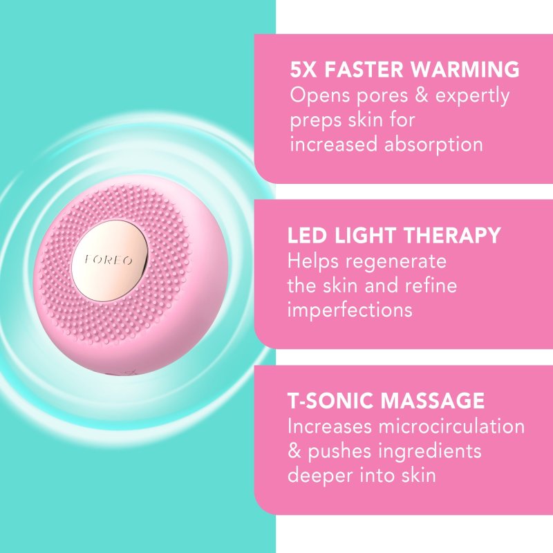 FOREO UFO MINI 2 PEARL PINK FOR VIBRANT SKINCARE