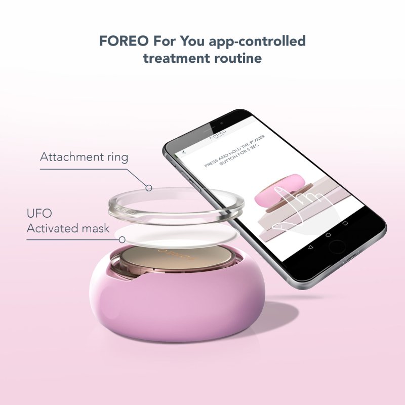 FOREO UFO MINI 2 PEARL PINK FOR VIBRANT SKINCARE