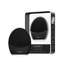 FOREO LUNA 3 MEN FACIAL CLEANSING FIRMING MASSAGE BRUSH SKIN BEARD BLACK