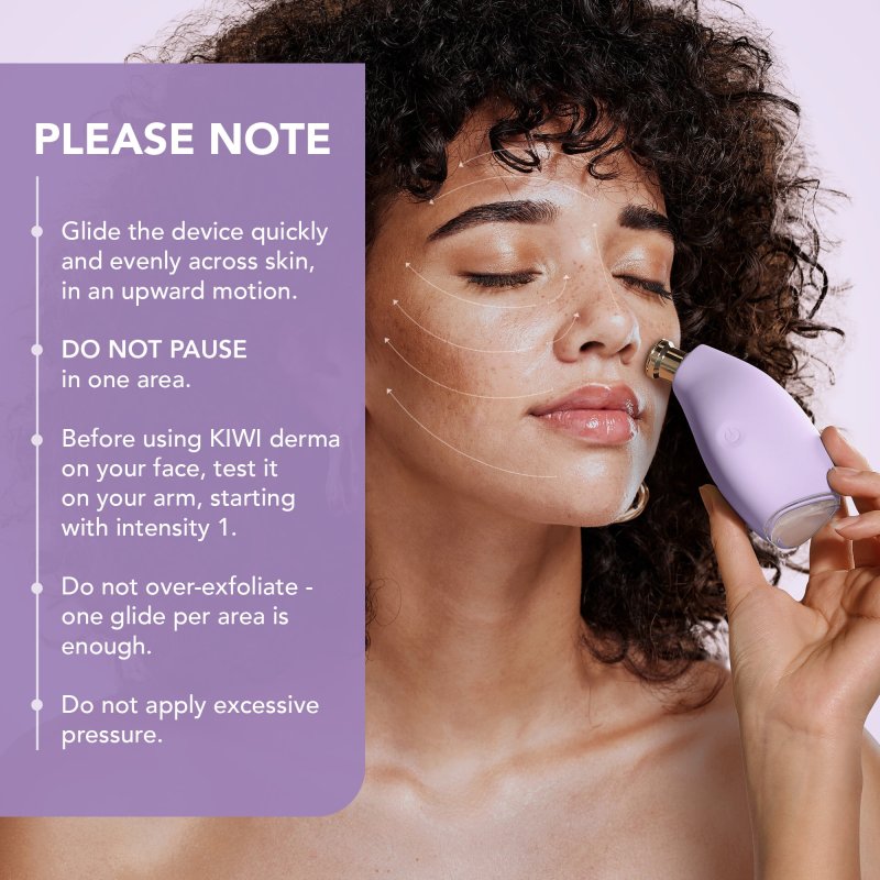 FOREO KIWI DERMA MICRODERMABRASION MACHINE BLACK HEAD REMOVER FOR FACE NOSE