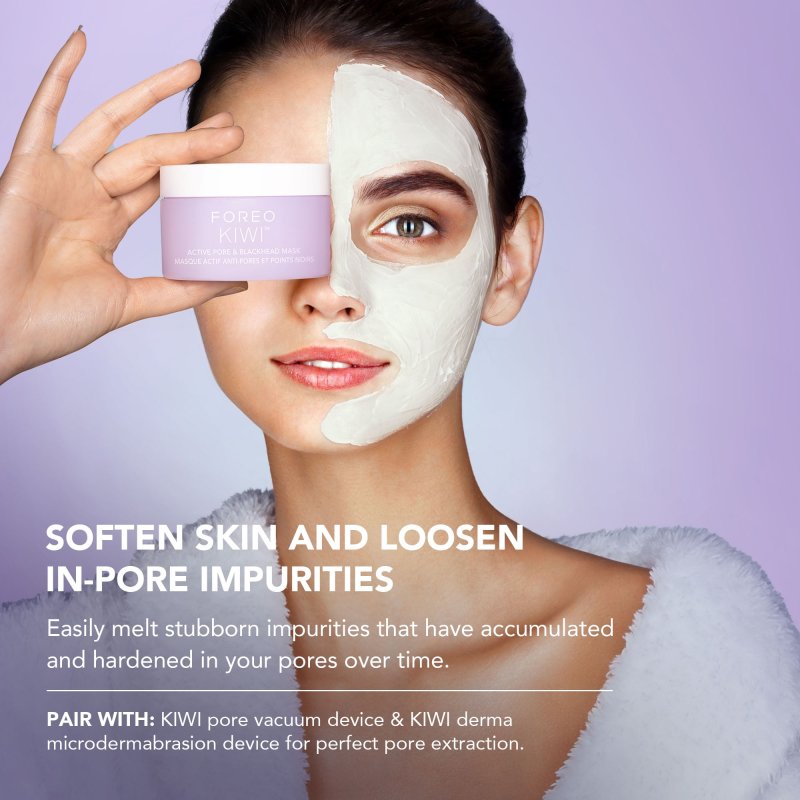 FOREO KIWI ACTIVE PORE AND BLACKHEAD MASK FOR CLEAR SKIN