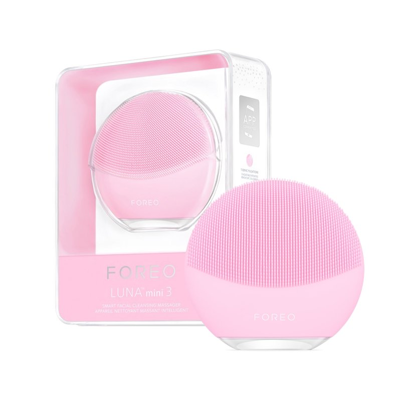 FOREO LUNA MINI 3 CLEANSING FACIAL BRUSH PEARL PINK