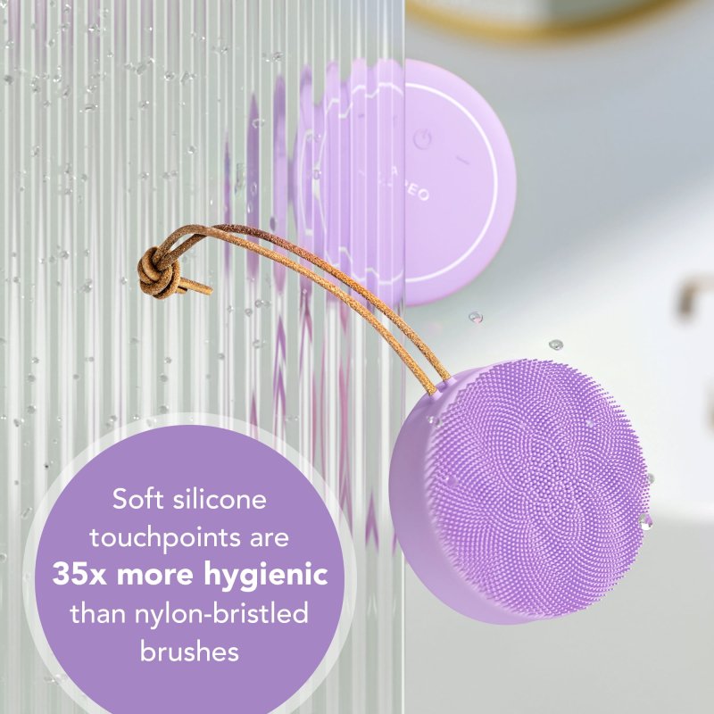 FOREO LUNA 4 T-SONIC LAVENDER BODY BRUSH FOR ALL SKIN TYPES