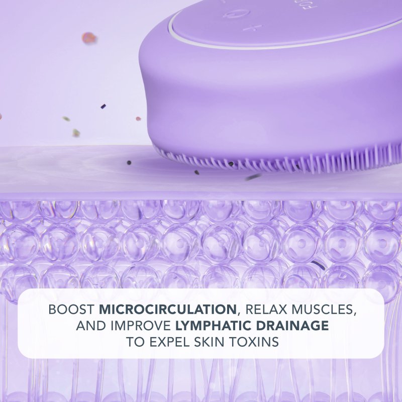 FOREO LUNA 4 T-SONIC LAVENDER BODY BRUSH FOR ALL SKIN TYPES