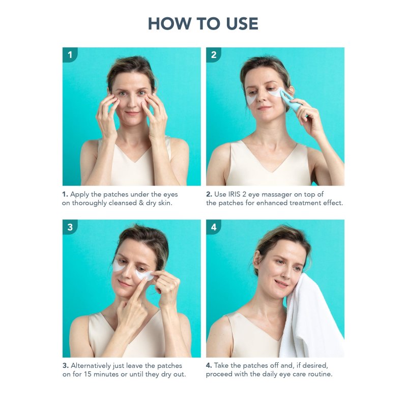 FOREO IRIS HYDRATING HYDROGEL EYE MASK 60 PIECES FOR REFRESHED EYES