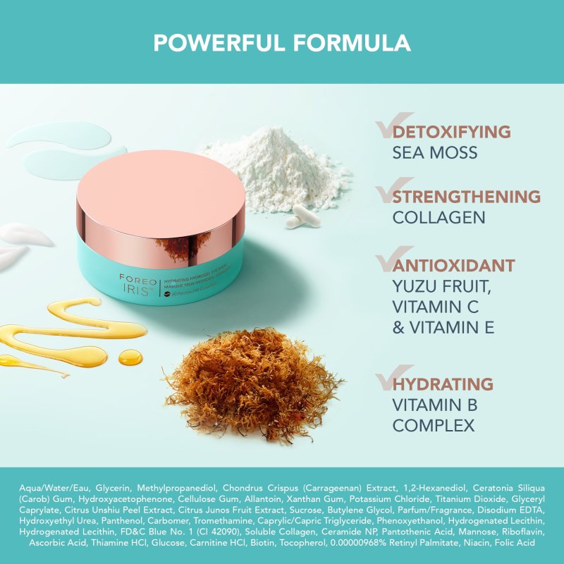 FOREO IRIS HYDRATING HYDROGEL EYE MASK 60 PIECES FOR REFRESHED EYES