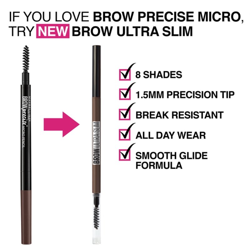 MAYBELLINE BROW ULTRA SLIM EYEBROW PENCIL WARM BROWN
