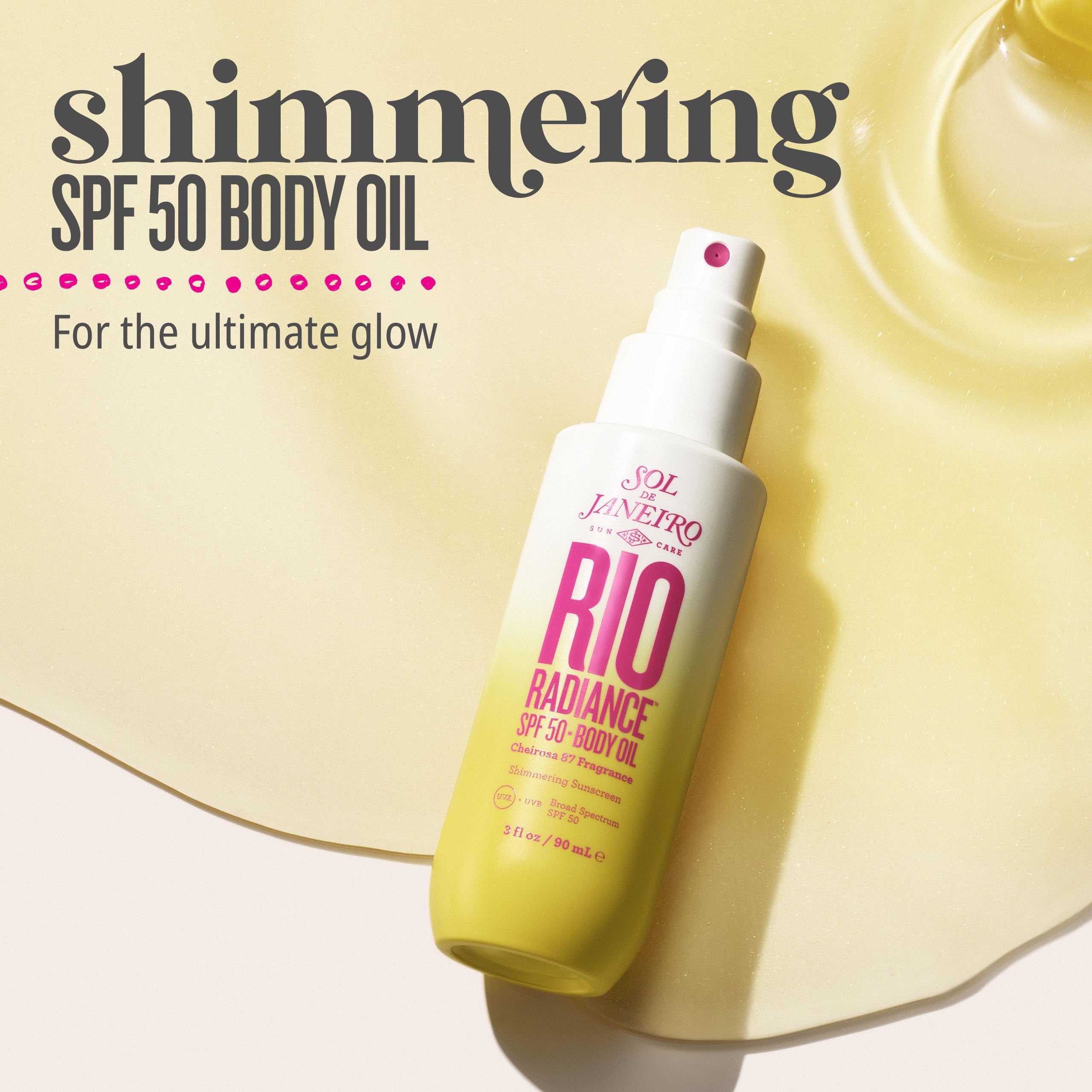 SOL DE JANEIRO RIO RADIANCE SPF 50 BODY OIL FOR UNISEX - 3 OZ OIL