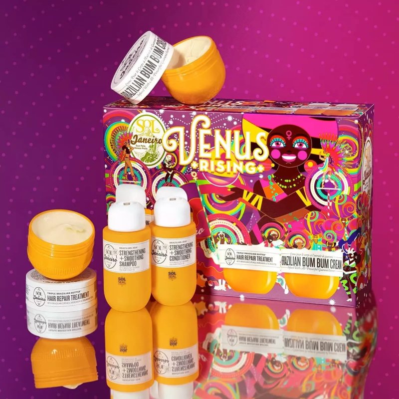 SOL DE JANEIRO VENUS RISING BUM BUM BODY CREAM HAIR CARE GIFT SET