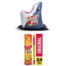 SLIM JIM LIMITED EDITION SHARK HEAD SMOKED STICK COUNTER DISPLAY 24CT