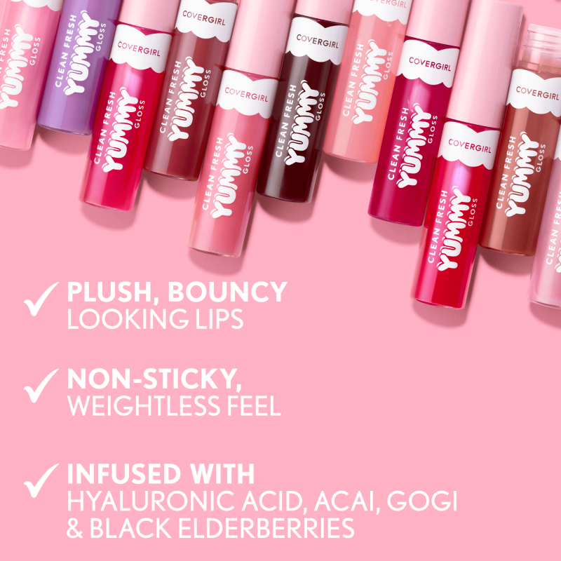 COVERGIRL CLEAN FRESH YUMMY LIP GLOSS 114 SUNSET SKIES 0.33 OZ