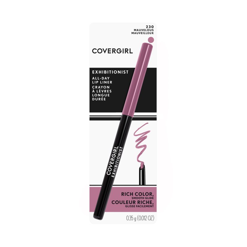 COVERGIRL EXHIBITIONIST LIP LINER 230 MAUVELOUS 012 OZ SELF SHARPENING LIP PENCIL