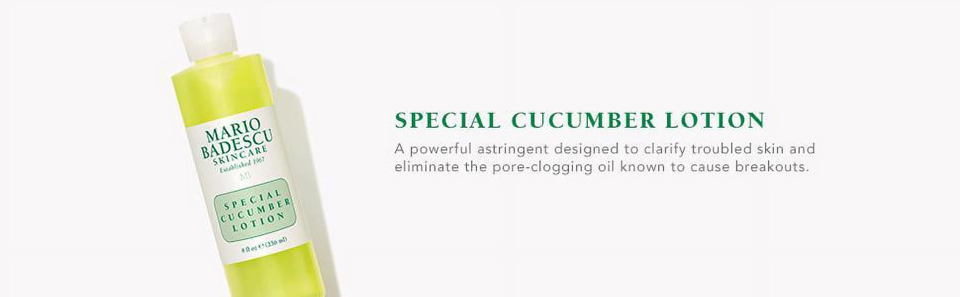 MARIO BADESCU SPECIAL CUCUMBER FACIAL LOTION MOISTURIZER SKIN CARE 8 OZ