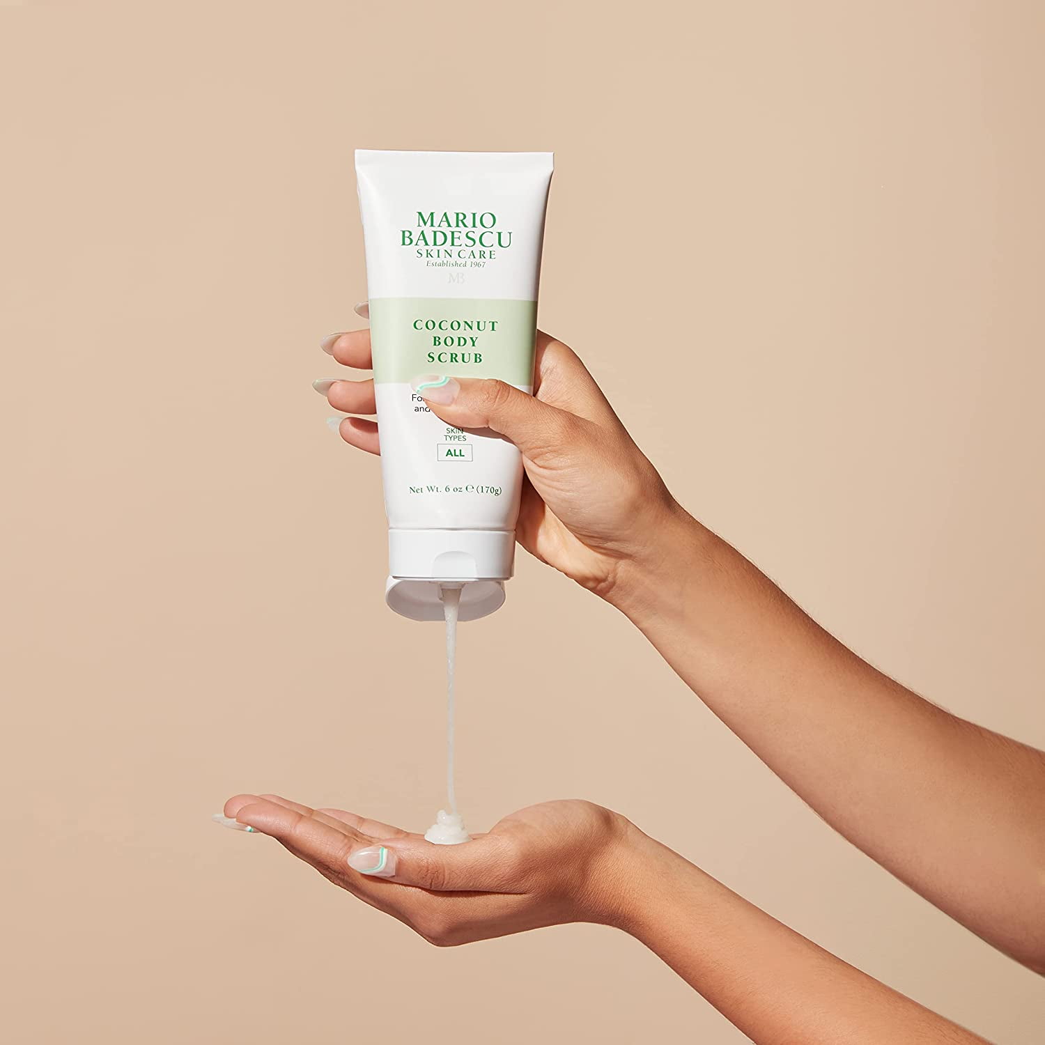 MARIO BADESCU COCONUT BODY SCRUB WITH SHEA AND MANGO BODY BUTTERS 6 OZ