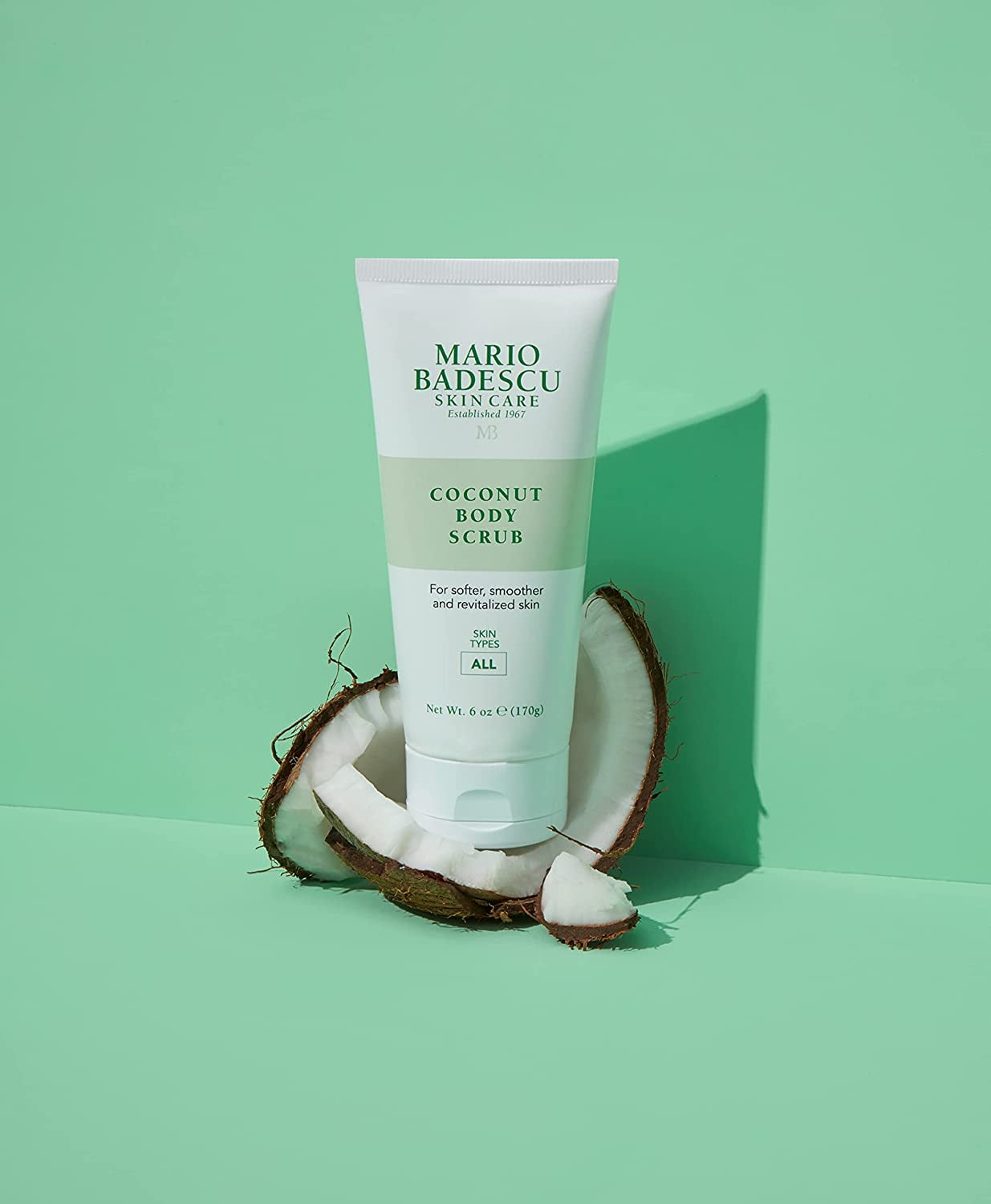 MARIO BADESCU COCONUT BODY SCRUB WITH SHEA AND MANGO BODY BUTTERS 6 OZ