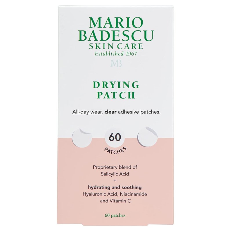 MARIO BADESCU DRYING PATCH 60 PIECE CLEAR INVISIBLE DAY NIGHT BLEMISH WHITEHEADS
