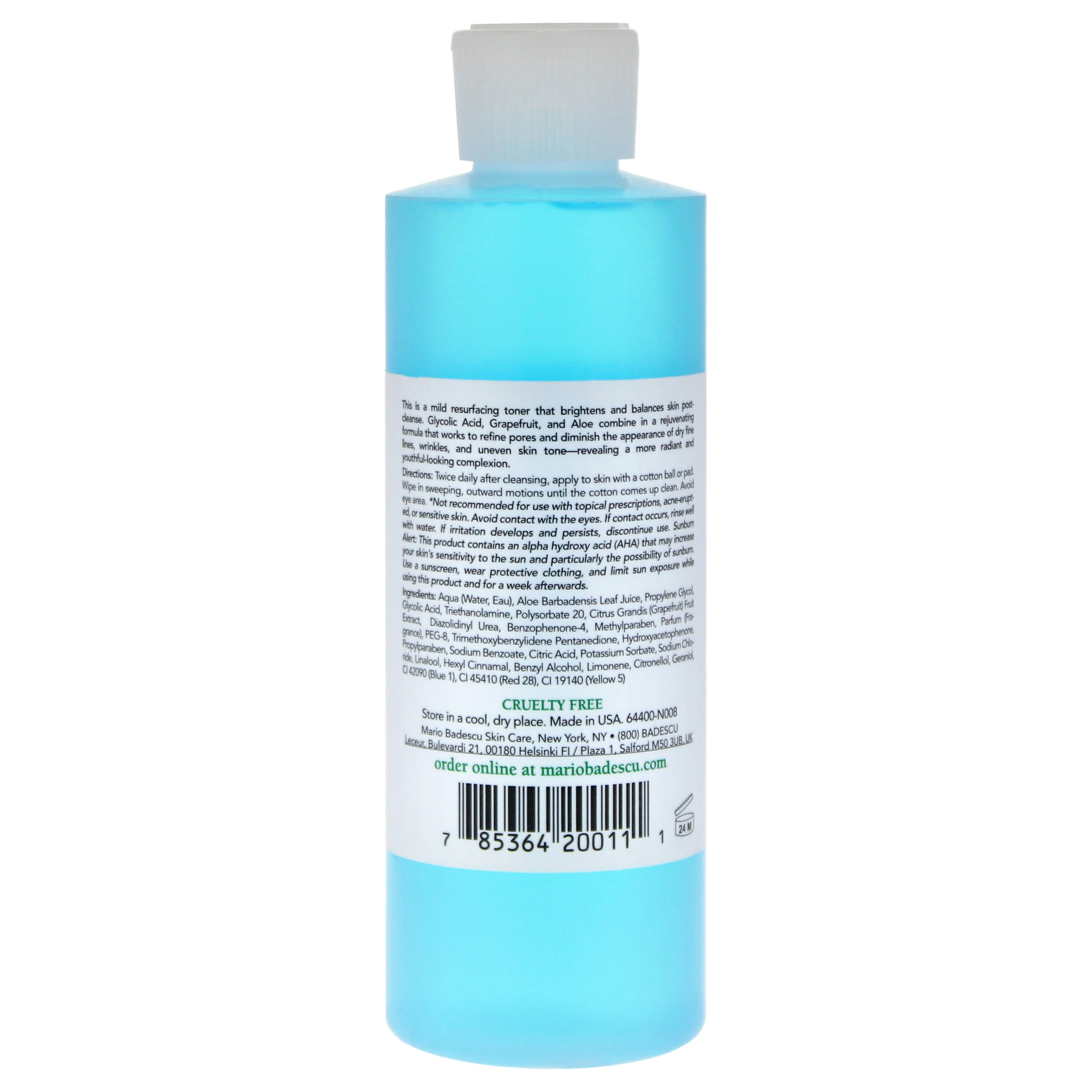MARIO BADESCU GLYCOLIC ACID FACIAL TONER 8 OZ FOR HEALTHY SKIN