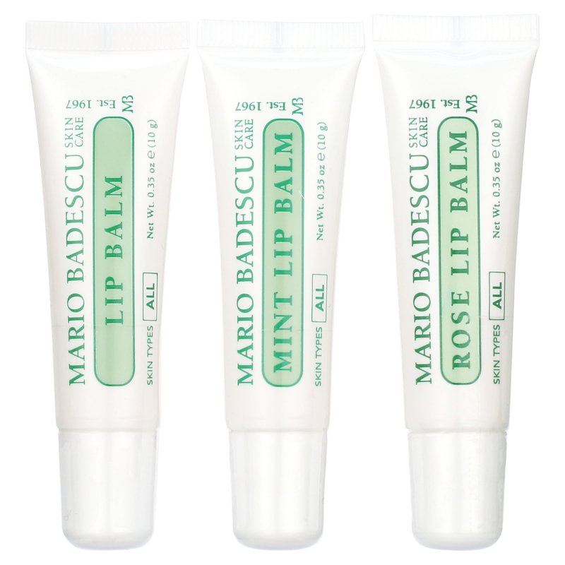 MARIO BADESCU NOURISHING LIP BALM TRIO 3 PIECE SET