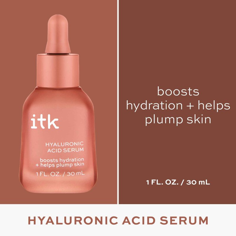 ITK HYALURONIC ACID SERUM WITH SQUALANE AND NIACINAMIDE FOR ALL SKIN TYPES 1 OZ
