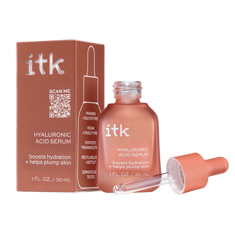 ITK HYALURONIC ACID SERUM WITH SQUALANE AND NIACINAMIDE FOR ALL SKIN TYPES 1 OZ