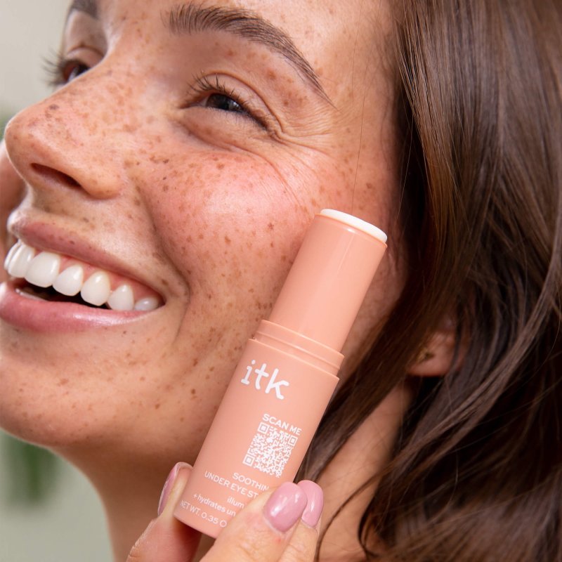 ITK SKINCARE SOOTHING UNDER EYE SERUM STICK HYDRATES BRIGHTENS ALL SKIN TYPES 0.35 OZ