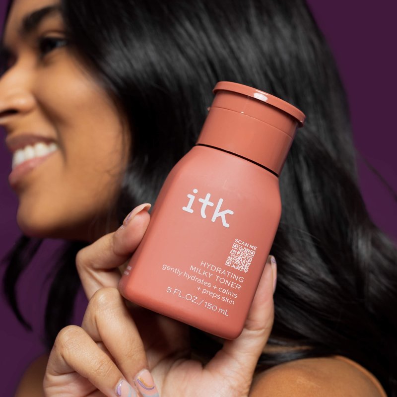 ITK SKINCARE HYDRATING MILKY FACE TONER HYALURONIC ACID SQUALANE ALL SKIN TYPES 5 OZ