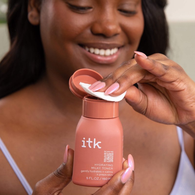 ITK SKINCARE HYDRATING MILKY FACE TONER HYALURONIC ACID SQUALANE ALL SKIN TYPES 5 OZ
