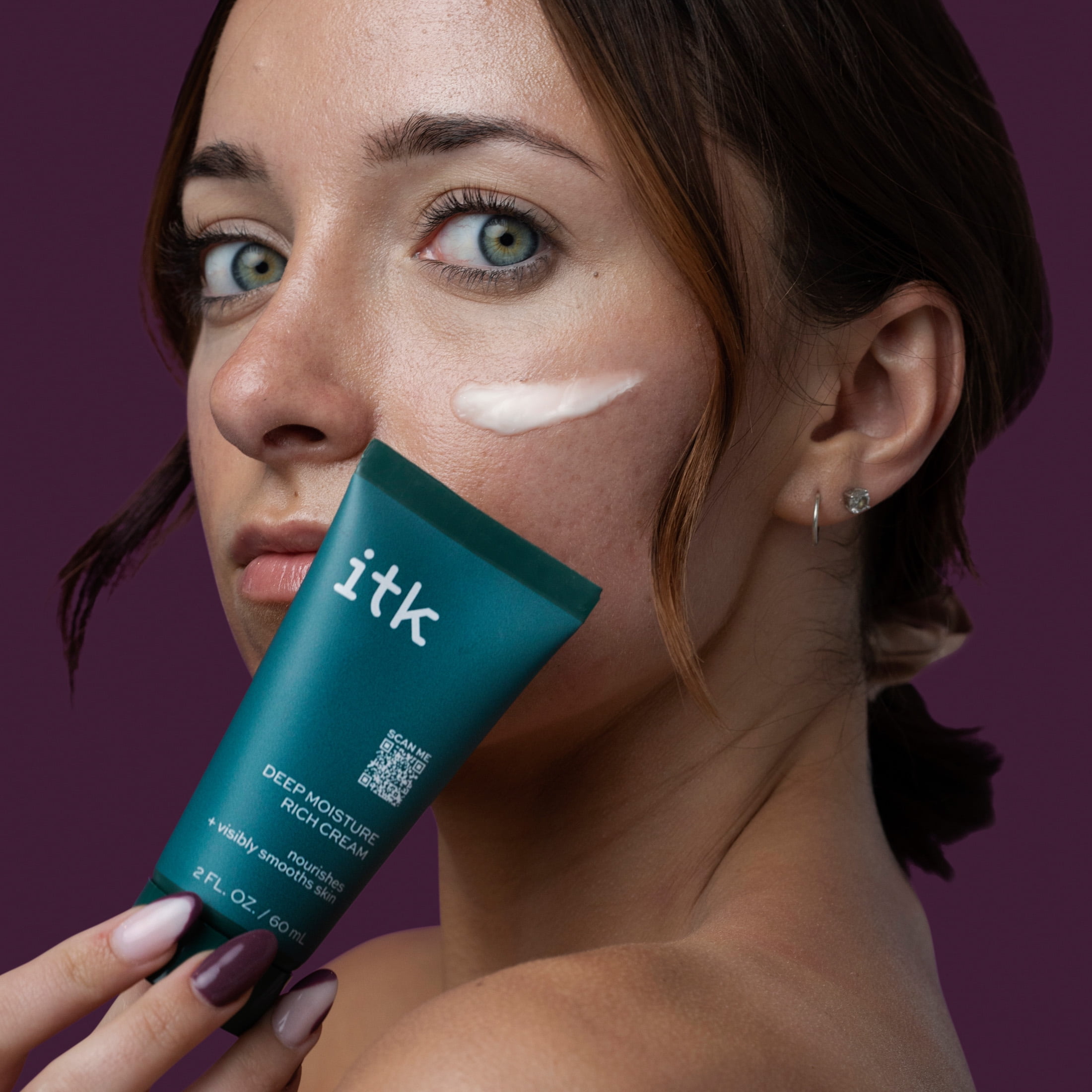 ITK DEEP MOISTURE RICH FACE CREAM HYALURONIC ACID CERAMIDES DRY SKIN 2 OZ