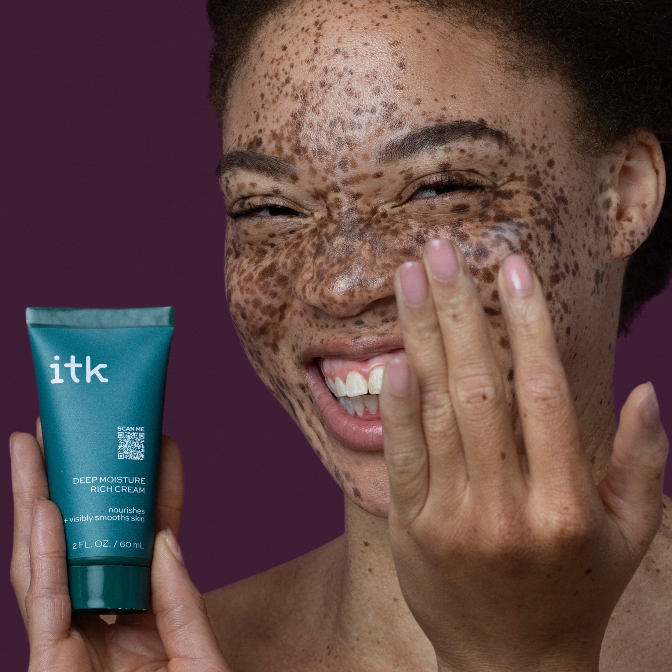 ITK DEEP MOISTURE RICH FACE CREAM HYALURONIC ACID CERAMIDES DRY SKIN 2 OZ