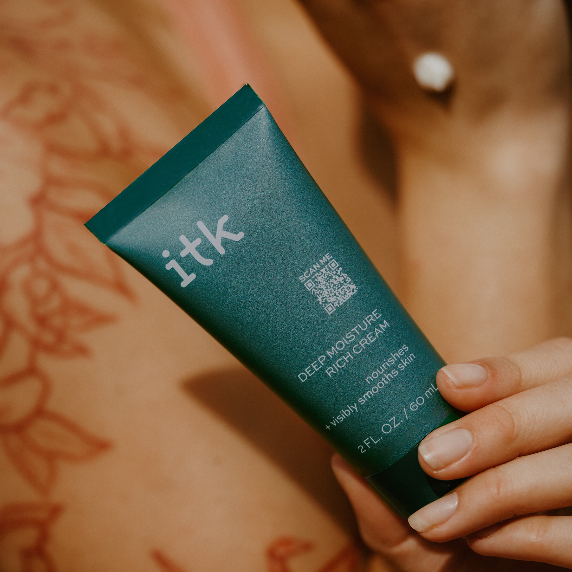 ITK DEEP MOISTURE RICH FACE CREAM HYALURONIC ACID CERAMIDES DRY SKIN 2 OZ