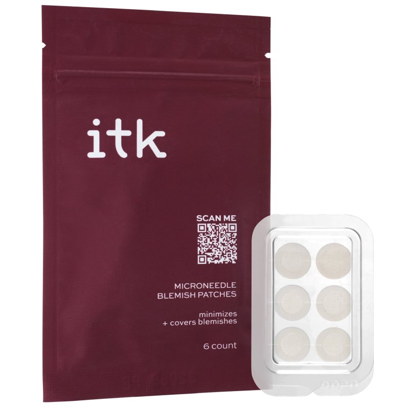 ITK MICRONEEDLE ACNE BLEMISH PIMPLE PATCHES SALICYLIC ACID ALOE VERA 6 COUNT