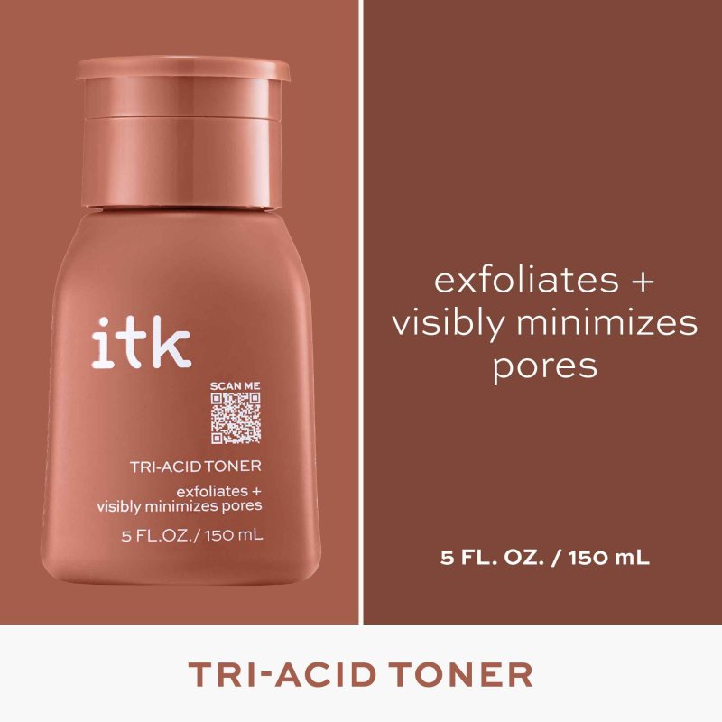 ITK SKINCARE TRI ACID TONER FACE EXFOLIATOR DARK SPOT CORRECTOR SALICYLIC ACID 5 OZ